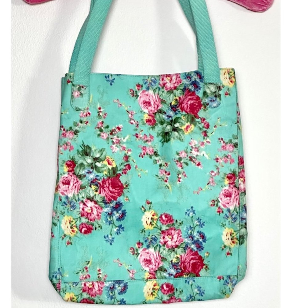 April Cornell Cottage Rose Shoulder Bag Floral Purse Tote